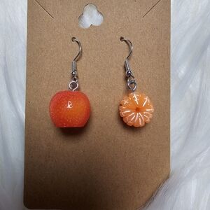 Fruit-Inspired Orange Earrings